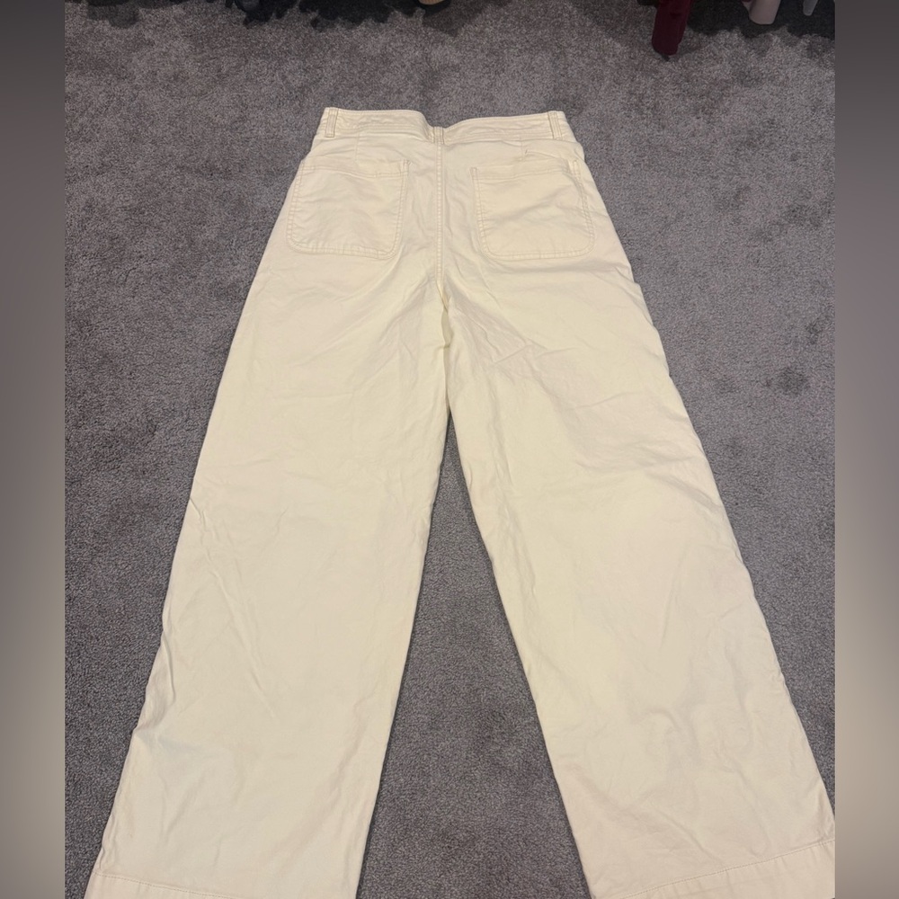 Old Navy 12T Pale Yellow wide Leg Jeans - Picture 4 of 6